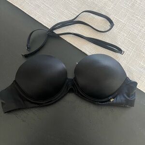 Victoria's Secret Black Strapless Bra